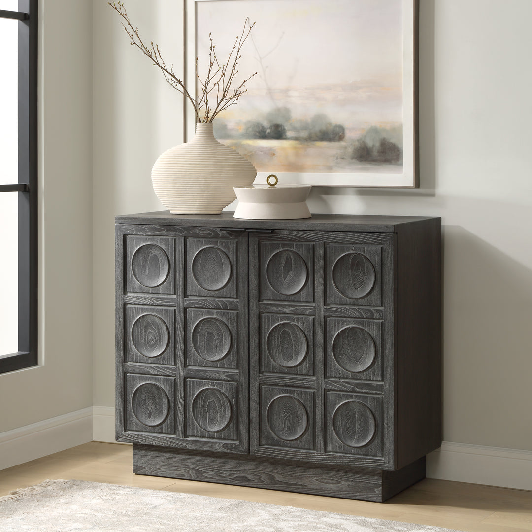 Uttermost Shelby 2 Door Ebony Stained Cabinet