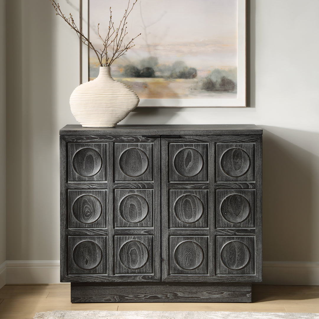 Uttermost Shelby 2 Door Ebony Stained Cabinet