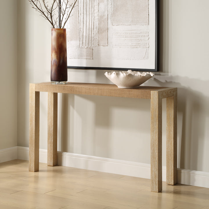 Uttermost Bentley Grasscloth Console Table