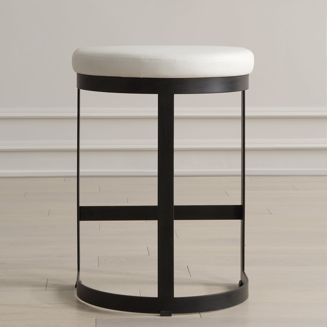 Uttermost Ivanna White Counter Stool