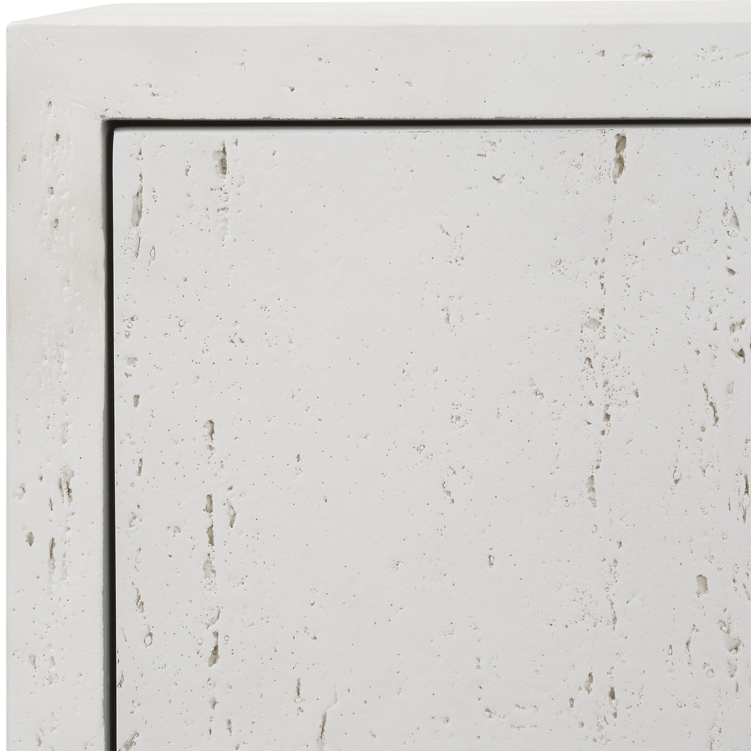 Uttermost Emma 2 Door White Cabinet