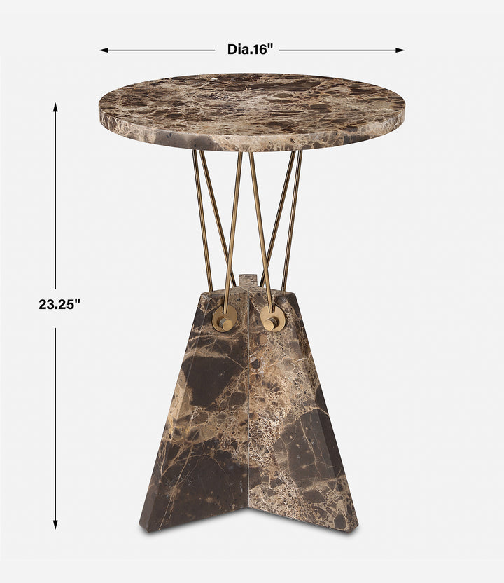 Uttermost Levitate Marble Accent Table