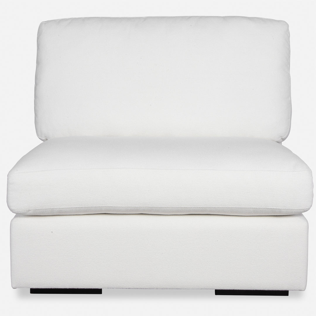 Uttermost Refuge Armless Arctic White Sofa