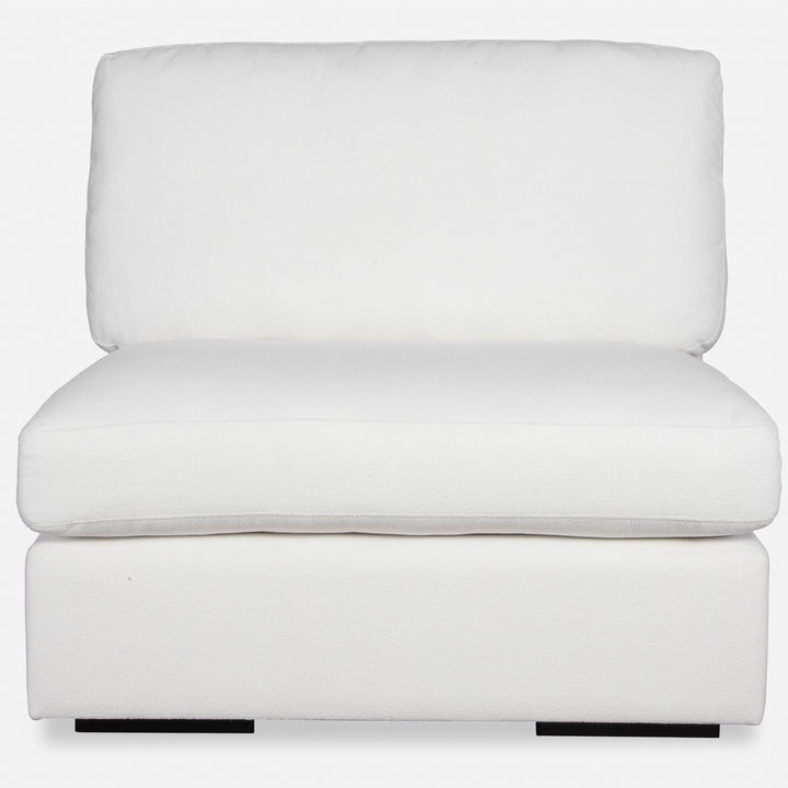 Uttermost Refuge Armless Arctic White Sofa