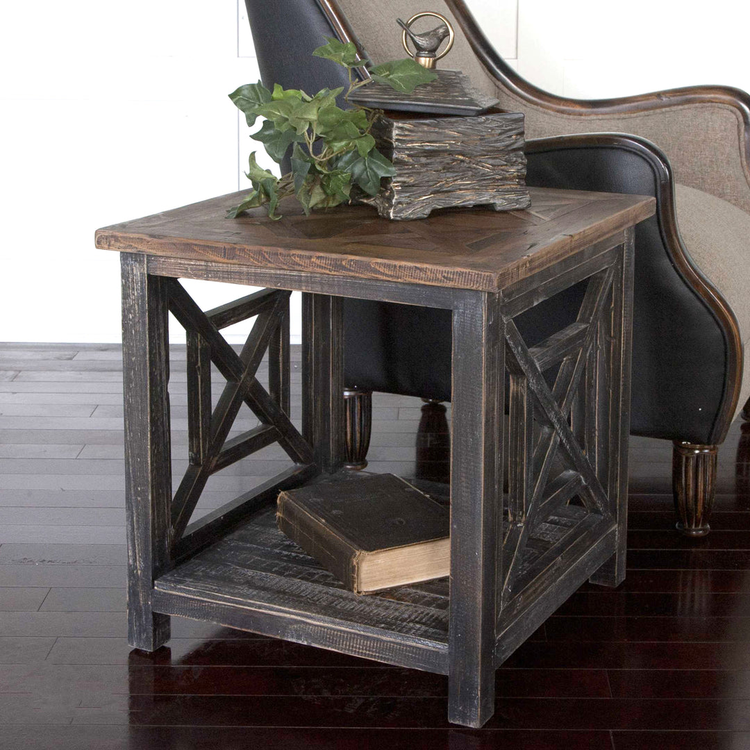 Uttermost Spiro Reclaimed Wood End Table