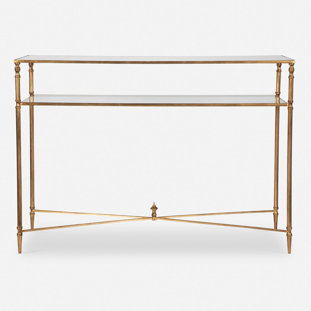 Uttermost Henzler Mirrored Glass Console Table