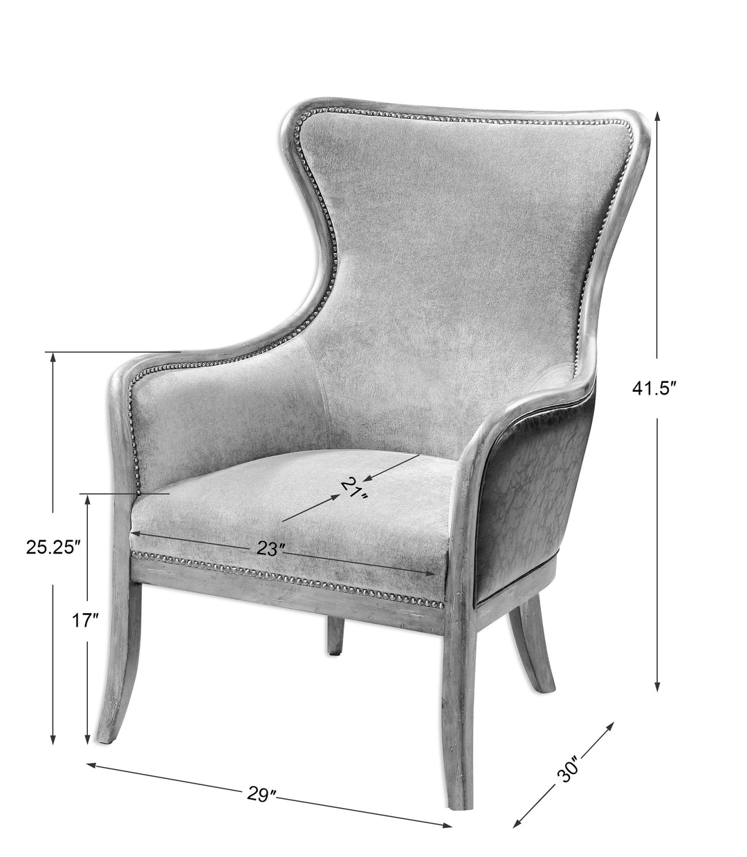 Uttermost Snowden Tan Wing Chair