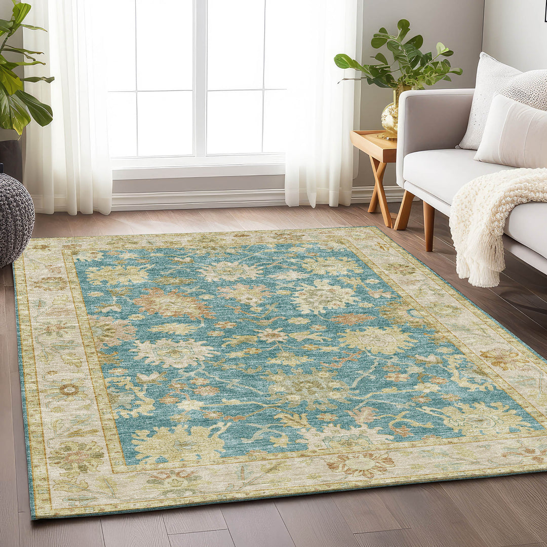 Teal HY2 Dalyn Hatay Area Rug