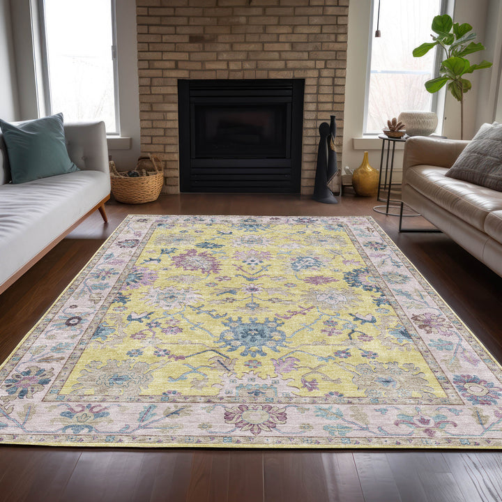 Yellow HY7 Dalyn Hatay Area Rug