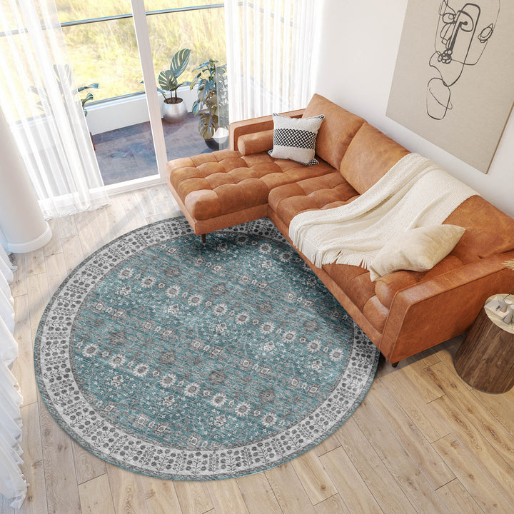 Teal HY8 Dalyn Hatay Area Rug