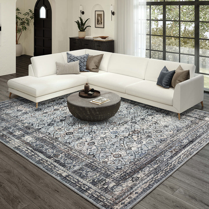 Pewter JC7 Dalyn Jericho Area Rug