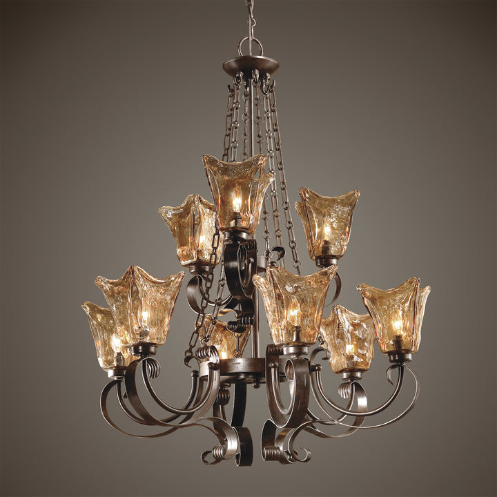 Uttermost Vetraio 9Lt Oil Rubbed Bronze Chandelier