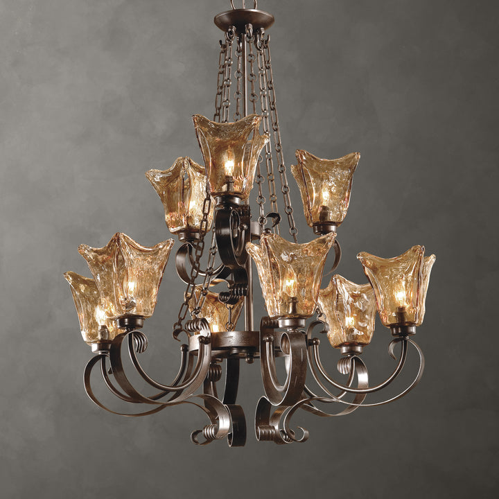 Uttermost Vetraio 9Lt Oil Rubbed Bronze Chandelier