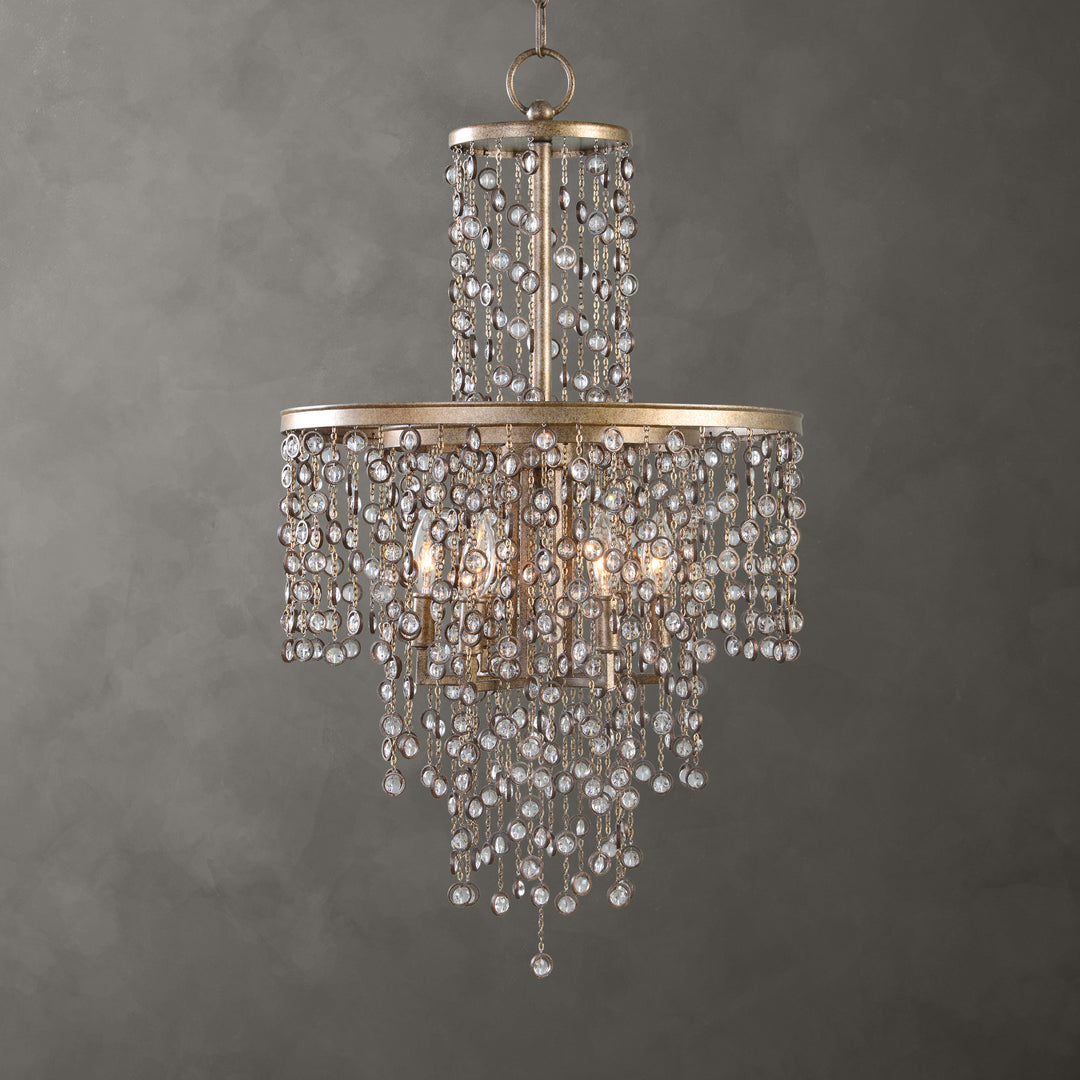 Uttermost Valka 6 Light Crystal Chandelier