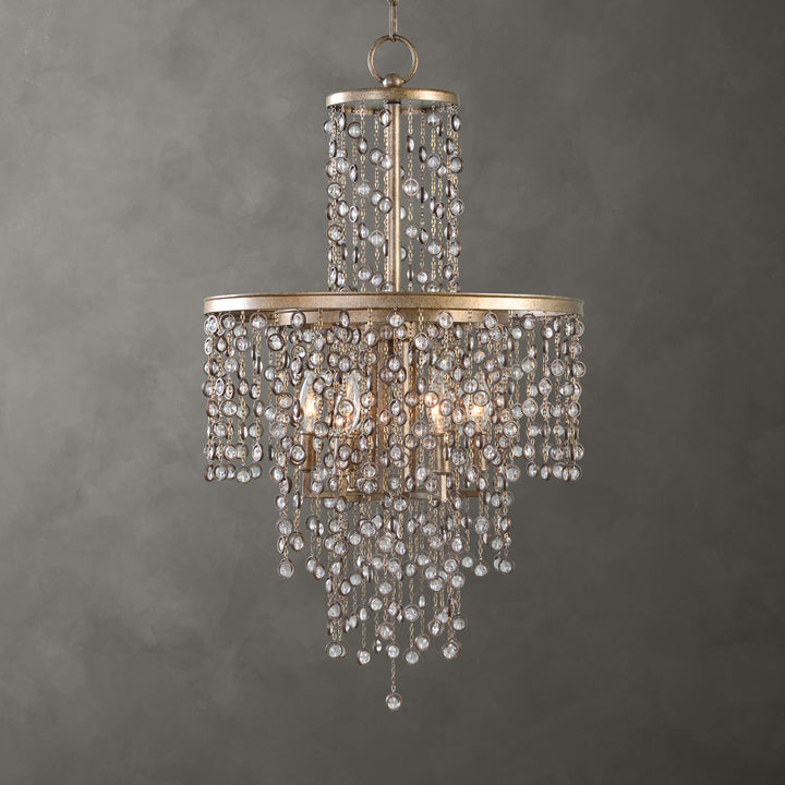 Uttermost Valka 6 Light Crystal Chandelier