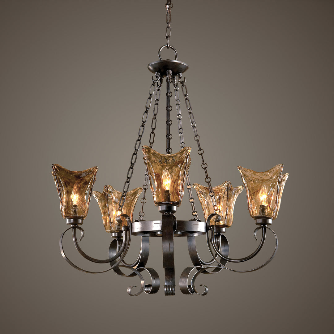 Uttermost Vetraio 5Lt Oil Rubbed Bronze Chandelier