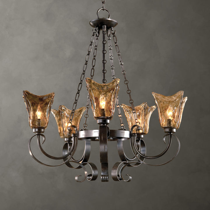 Uttermost Vetraio 5Lt Oil Rubbed Bronze Chandelier