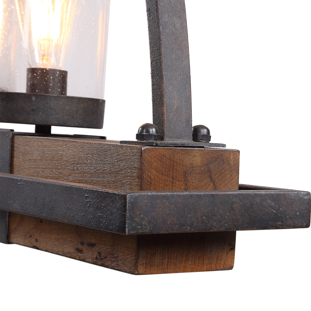 Uttermost Atwood 5 Light Rustic Linear Chandelier