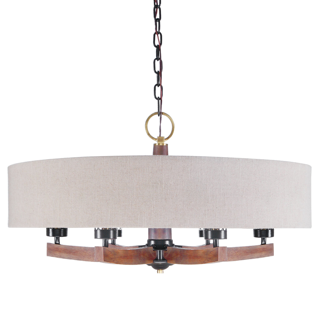 Uttermost Woodall 6 Light Drum Chandelier