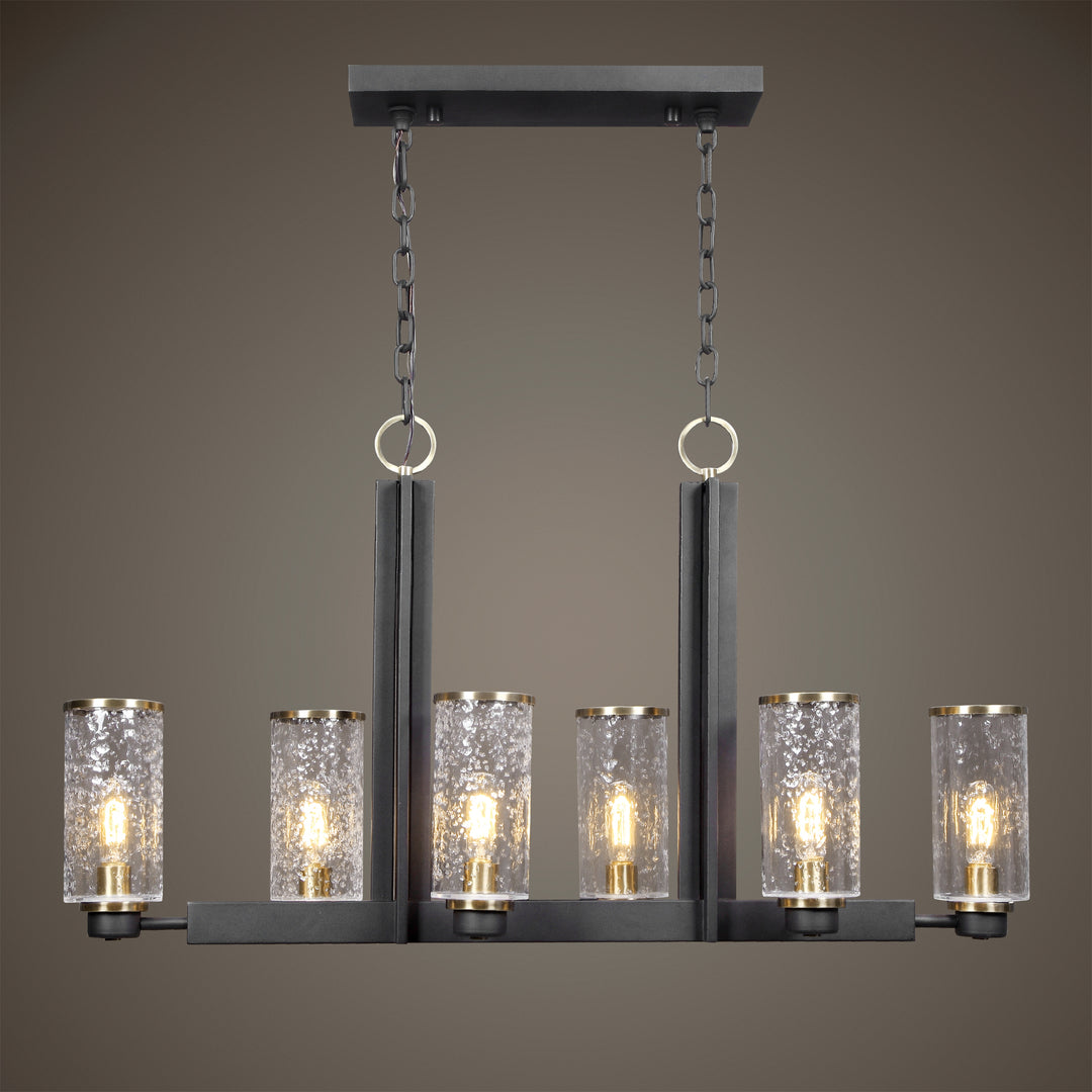 Uttermost Jarsdel 6 Light Industrial Island Light