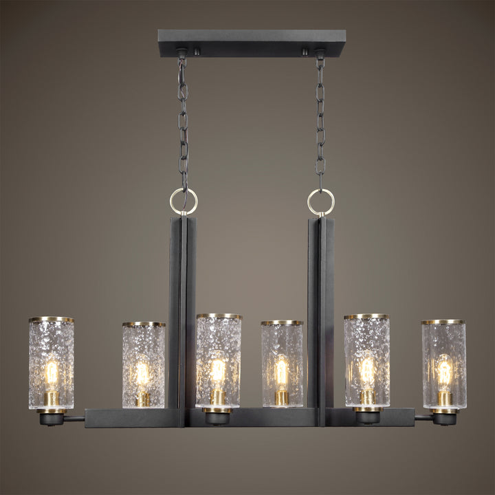 Uttermost Jarsdel 6 Light Industrial Island Light