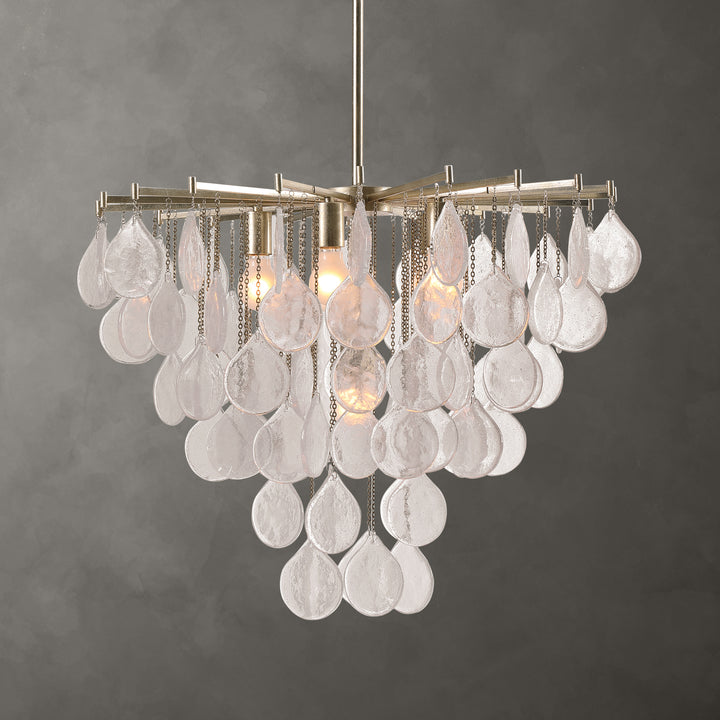 Uttermost Goccia 6 Light Tear Drop Glass Pendant