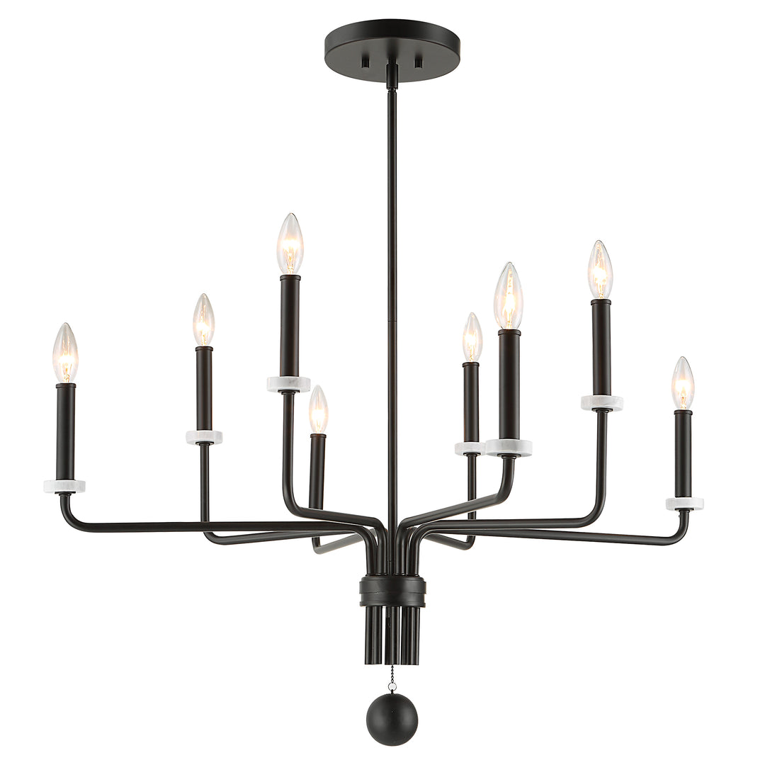 Uttermost Ebony Elegance 8 Light Chandelier