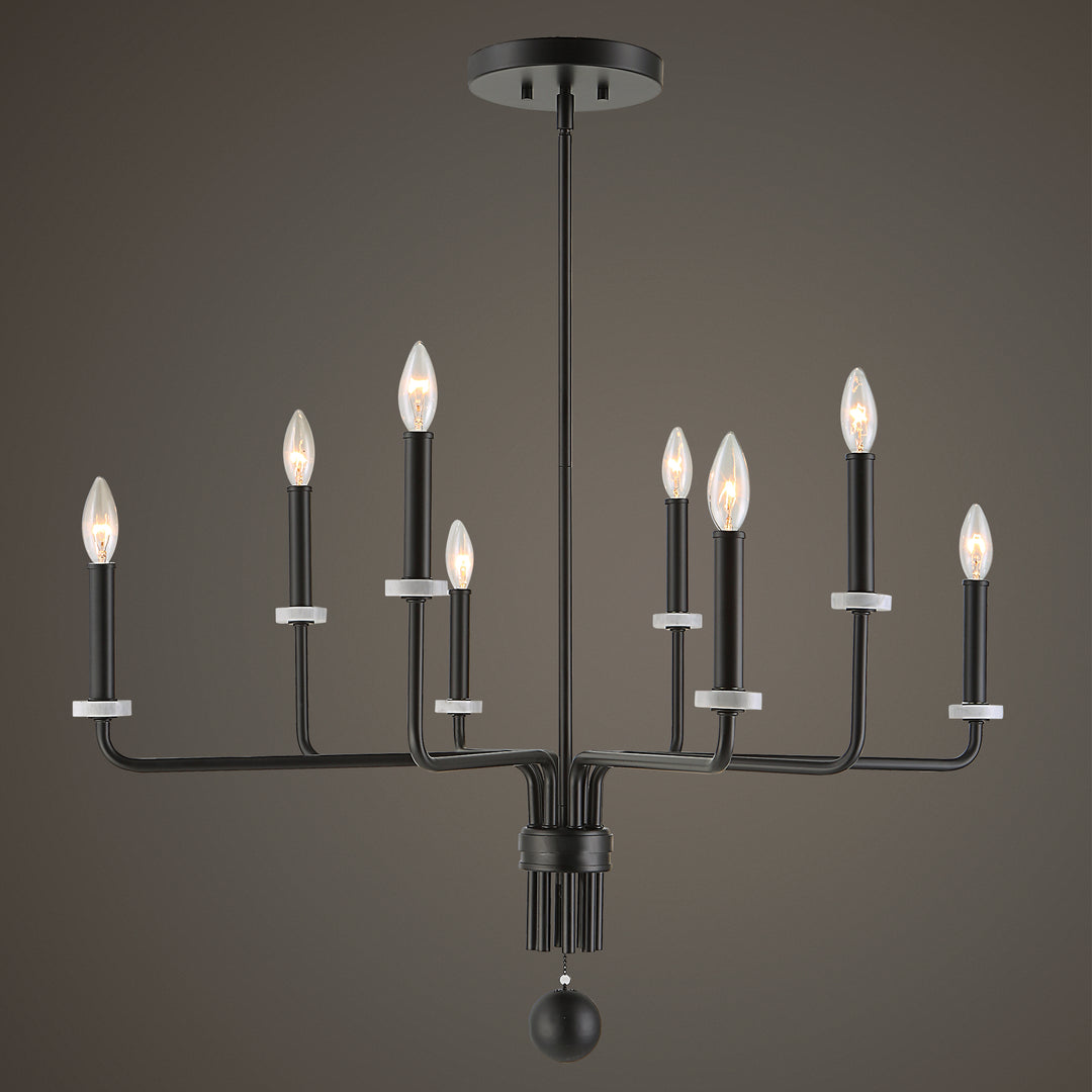 Uttermost Ebony Elegance 8 Light Chandelier