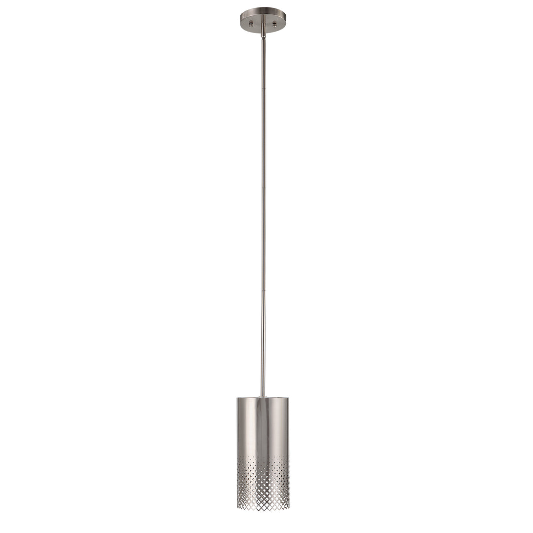 Uttermost Manheim 1 Light Nickel Cylinder Pendant