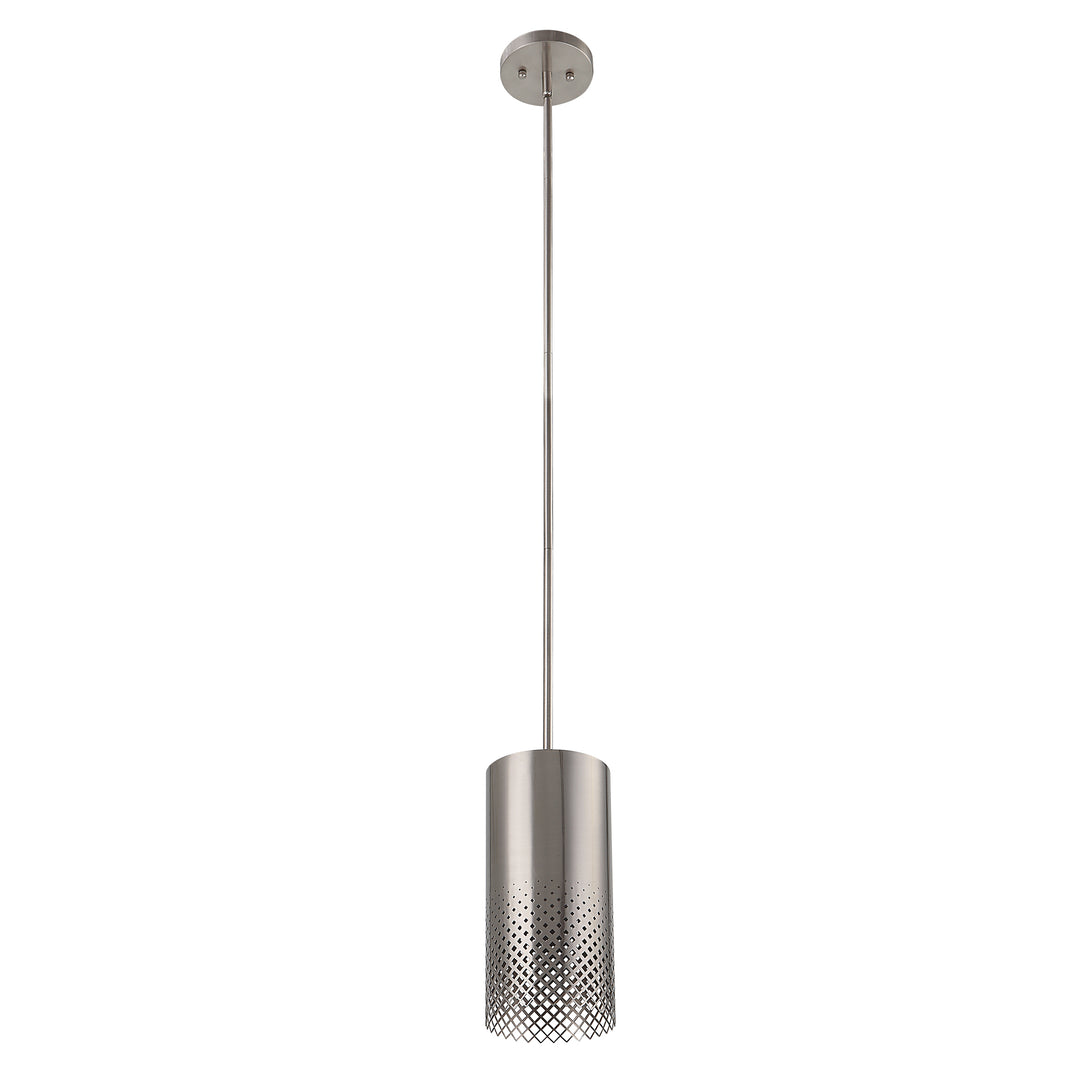 Uttermost Manheim 1 Light Nickel Cylinder Pendant