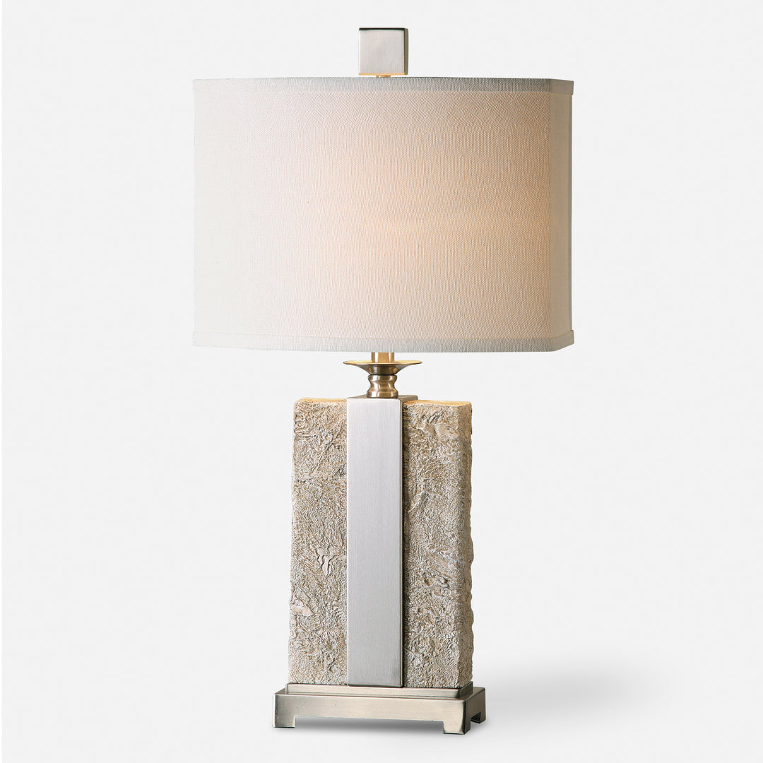 Uttermost Bonea Stone Ivory Table Lamp