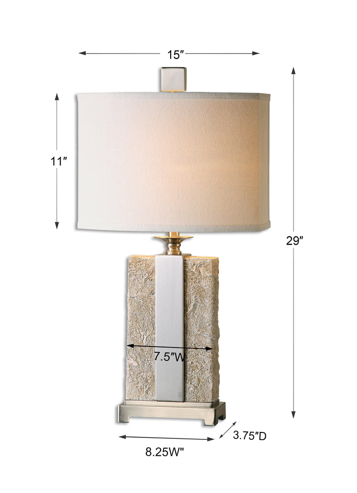 Uttermost Bonea Stone Ivory Table Lamp