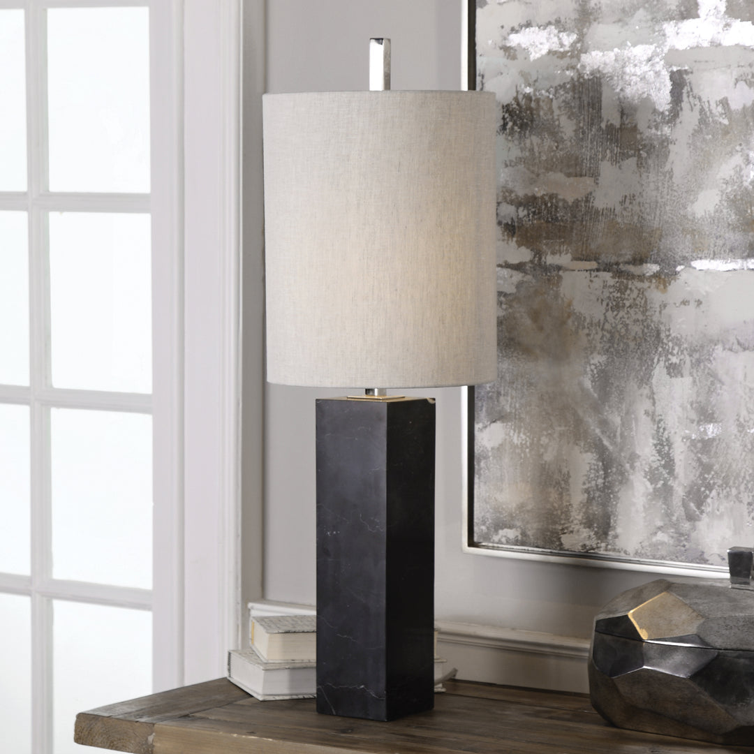 Uttermost Delaney Marble Column Accent Lamp