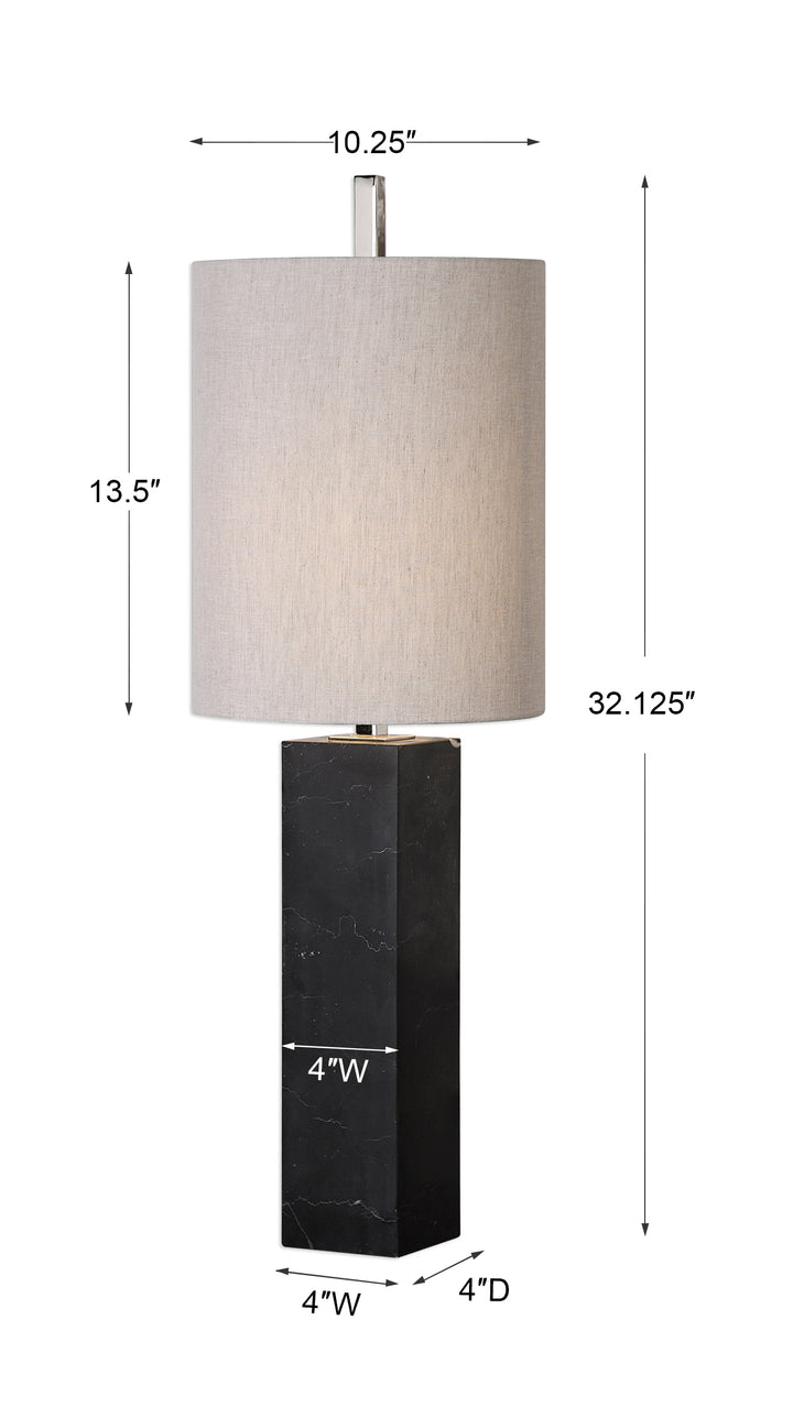 Uttermost Delaney Marble Column Accent Lamp