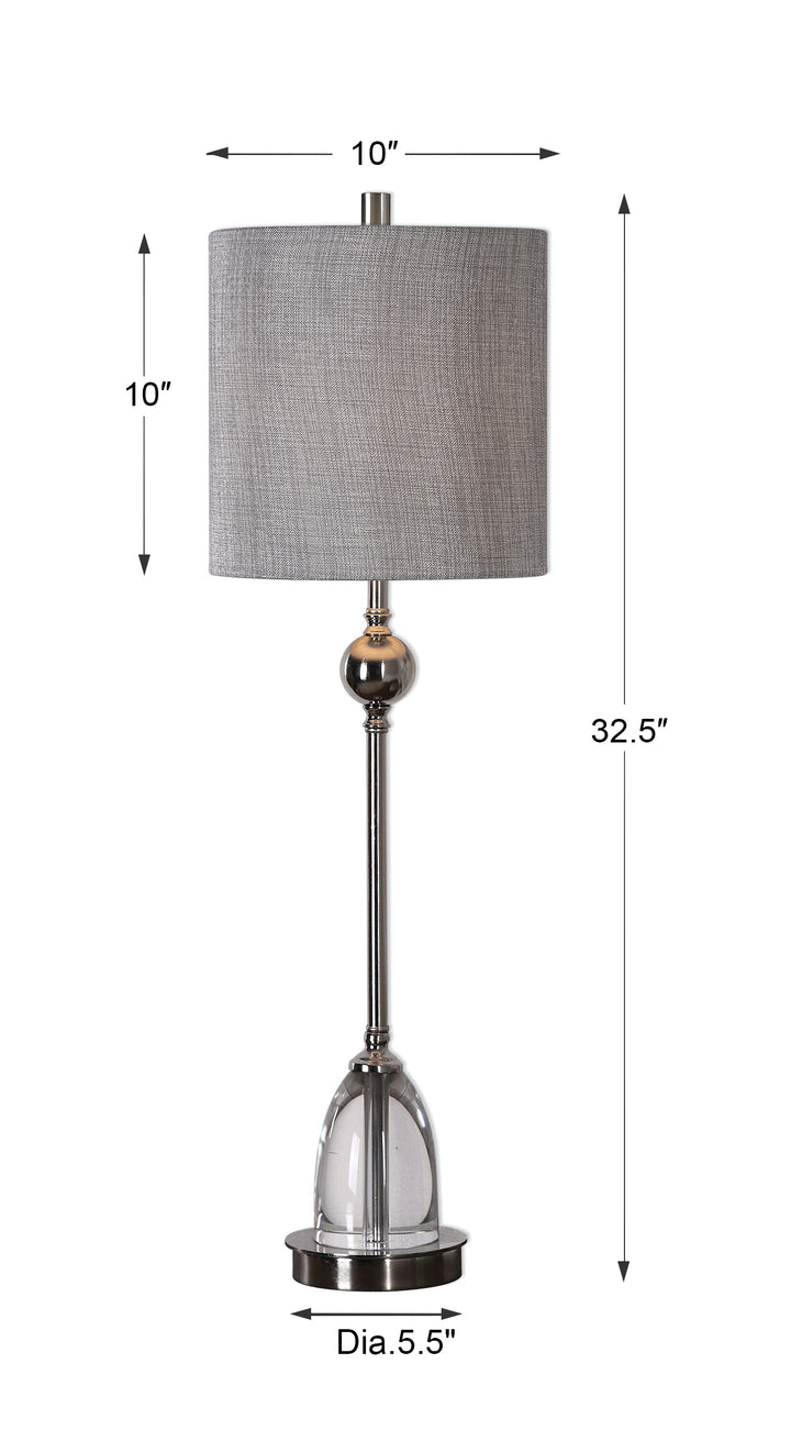 Uttermost Gallo Nickel Buffet Lamp