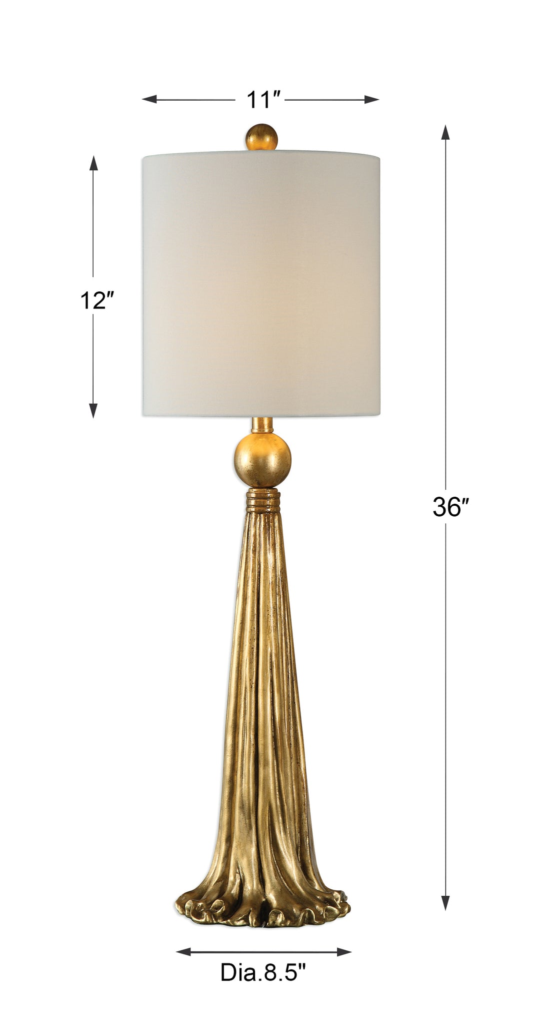 Uttermost Paravani Metallic Gold Lamp