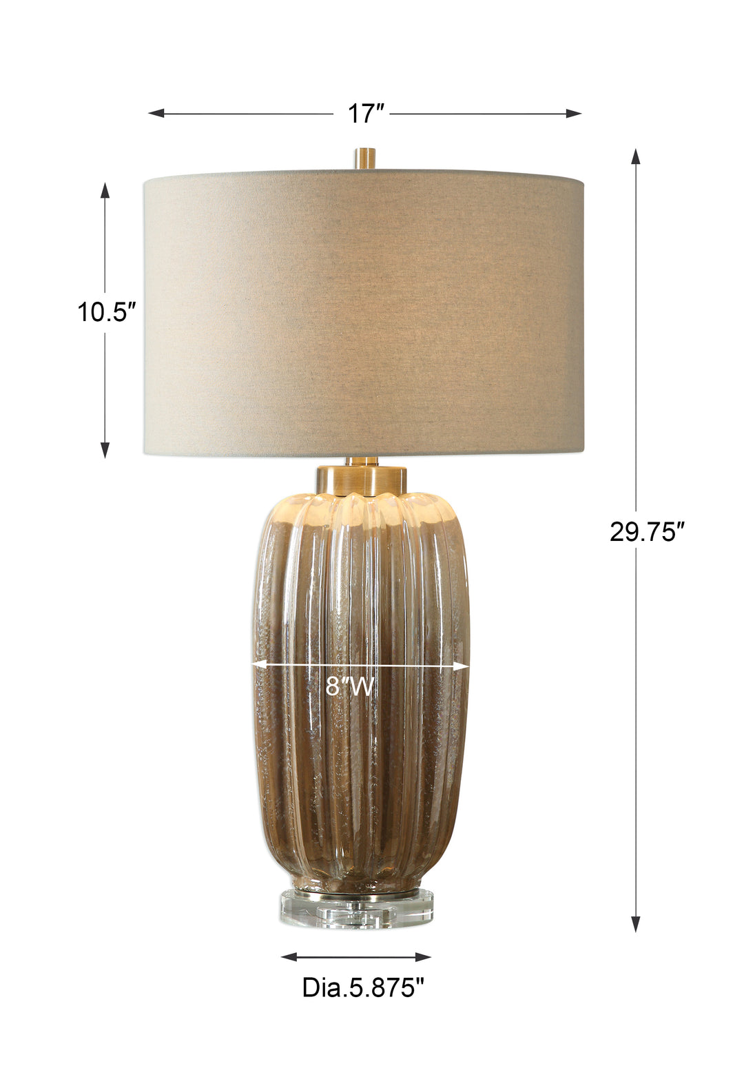 Uttermost Gistova Gold Table Lamp