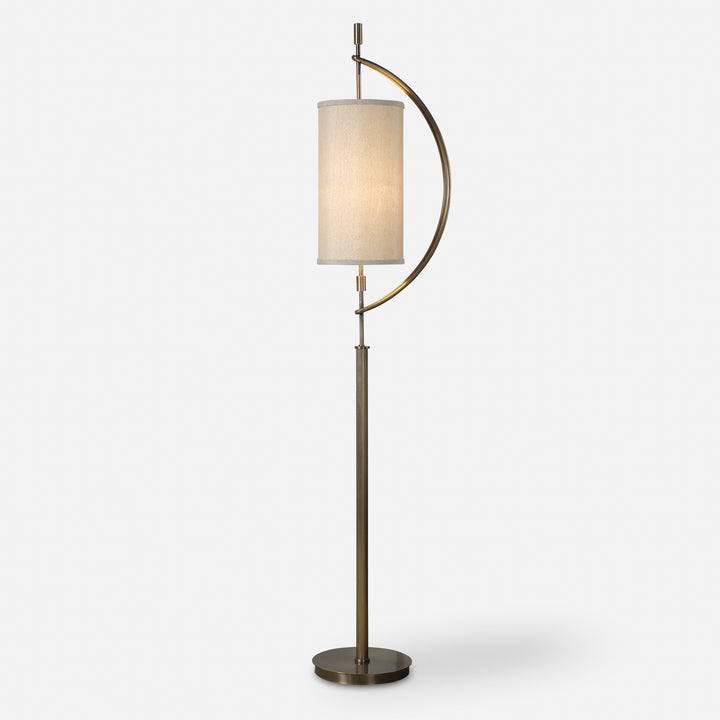 Uttermost Balaour Antique Brass Floor Lamp