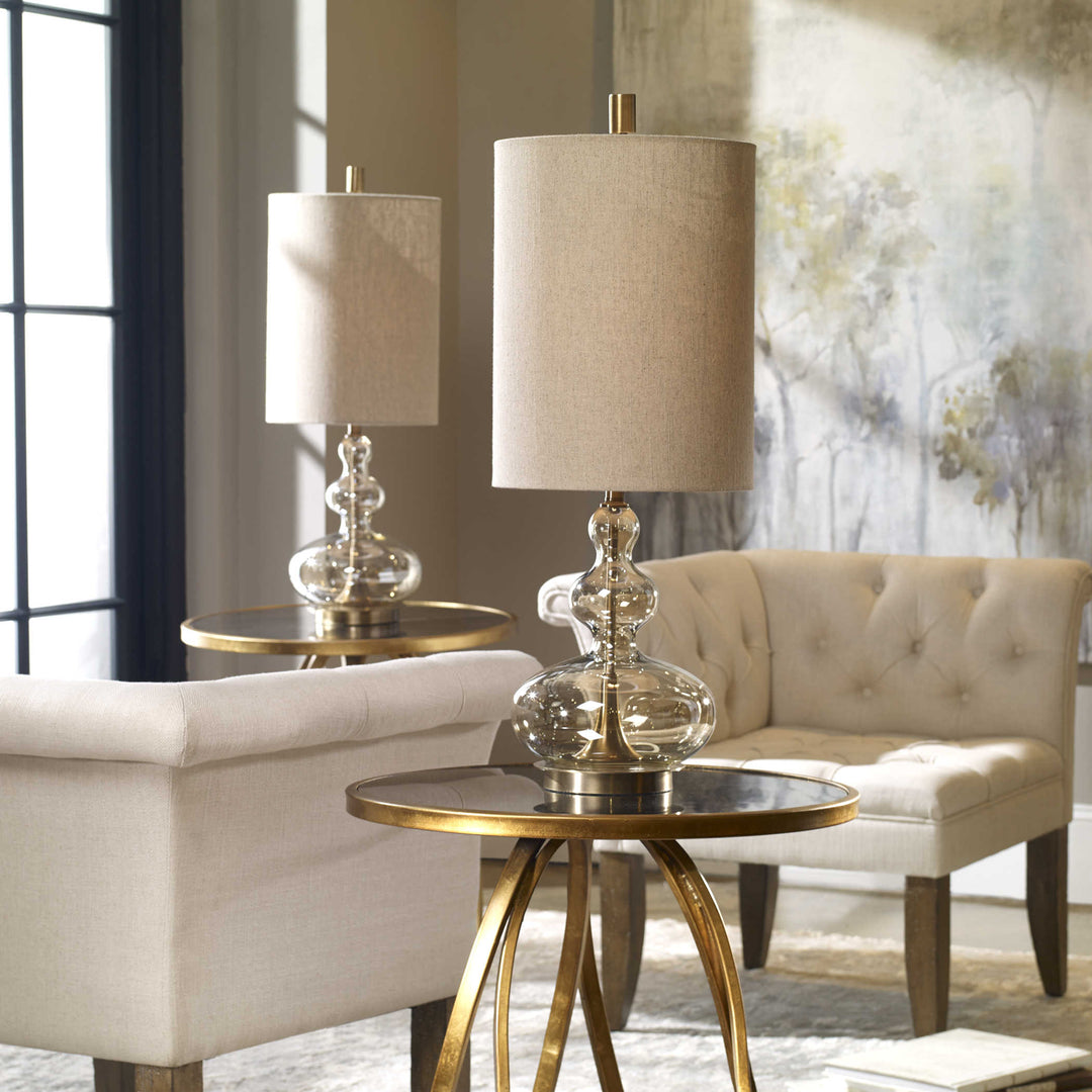 Uttermost Formoso Amber Glass Table Lamp