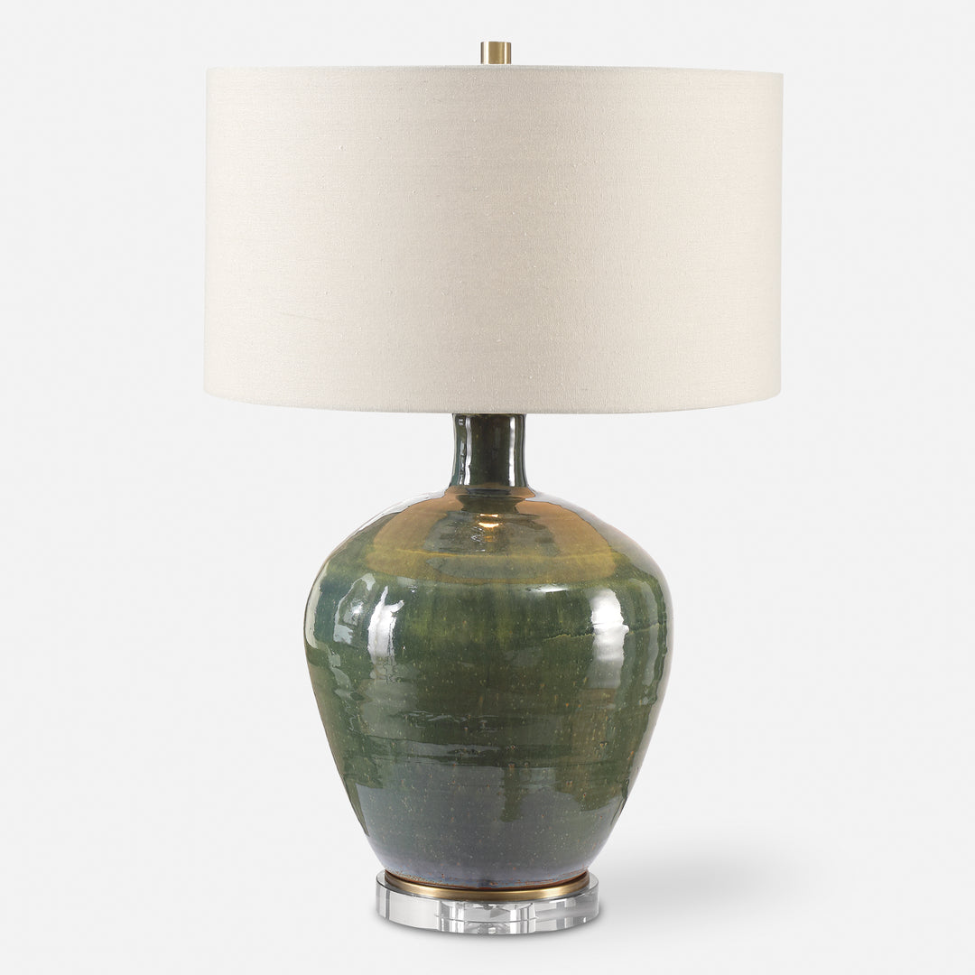 Uttermost Elva Emerald Table Lamp