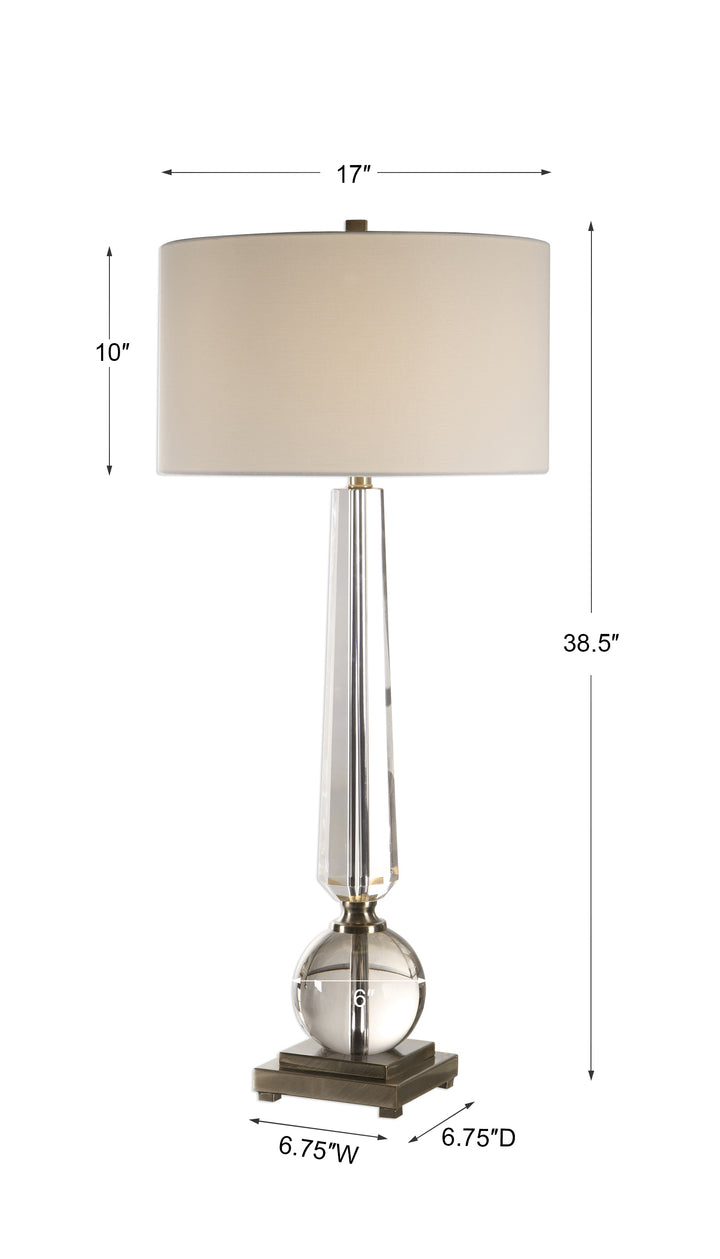 Uttermost Crista Crystal Lamp