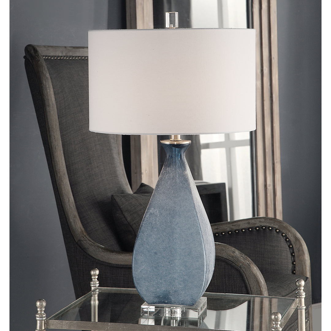 Uttermost Atlantica Ocean Blue Lamp