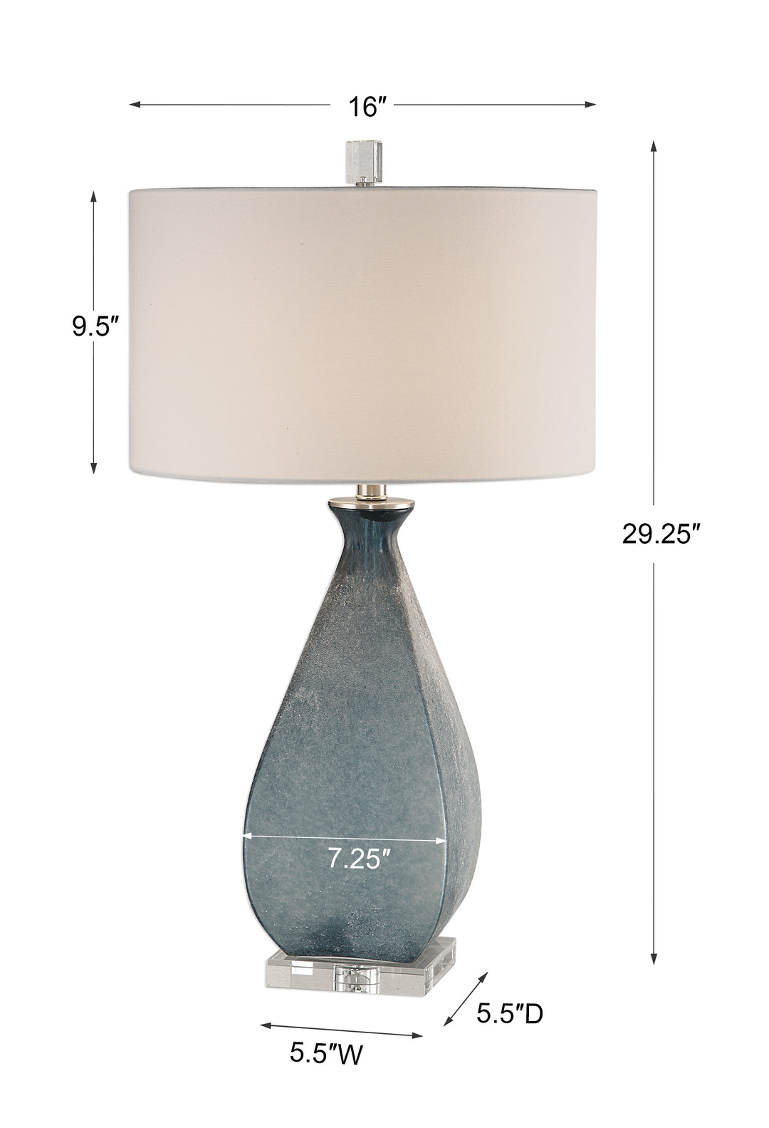 Uttermost Atlantica Ocean Blue Lamp