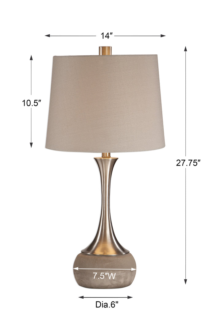 Uttermost Niah Brushed Nickel Lamp