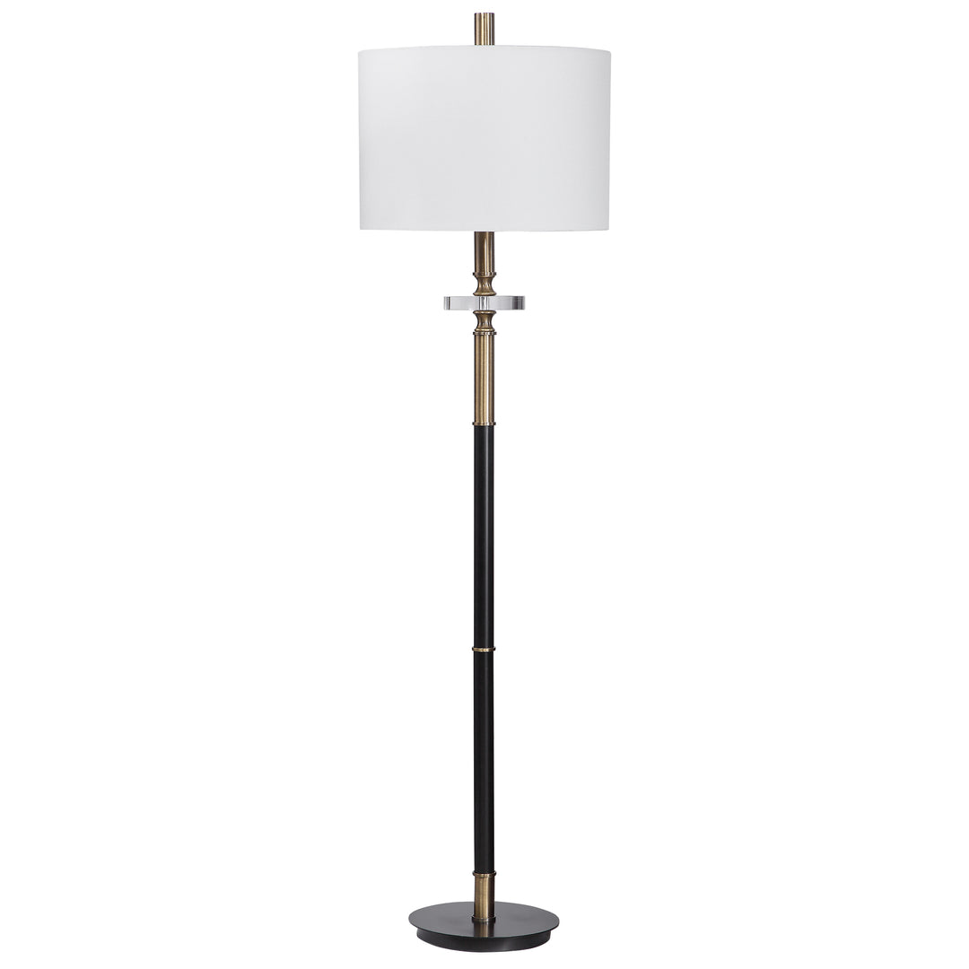 Uttermost Maud Aged Black Floor Lamp