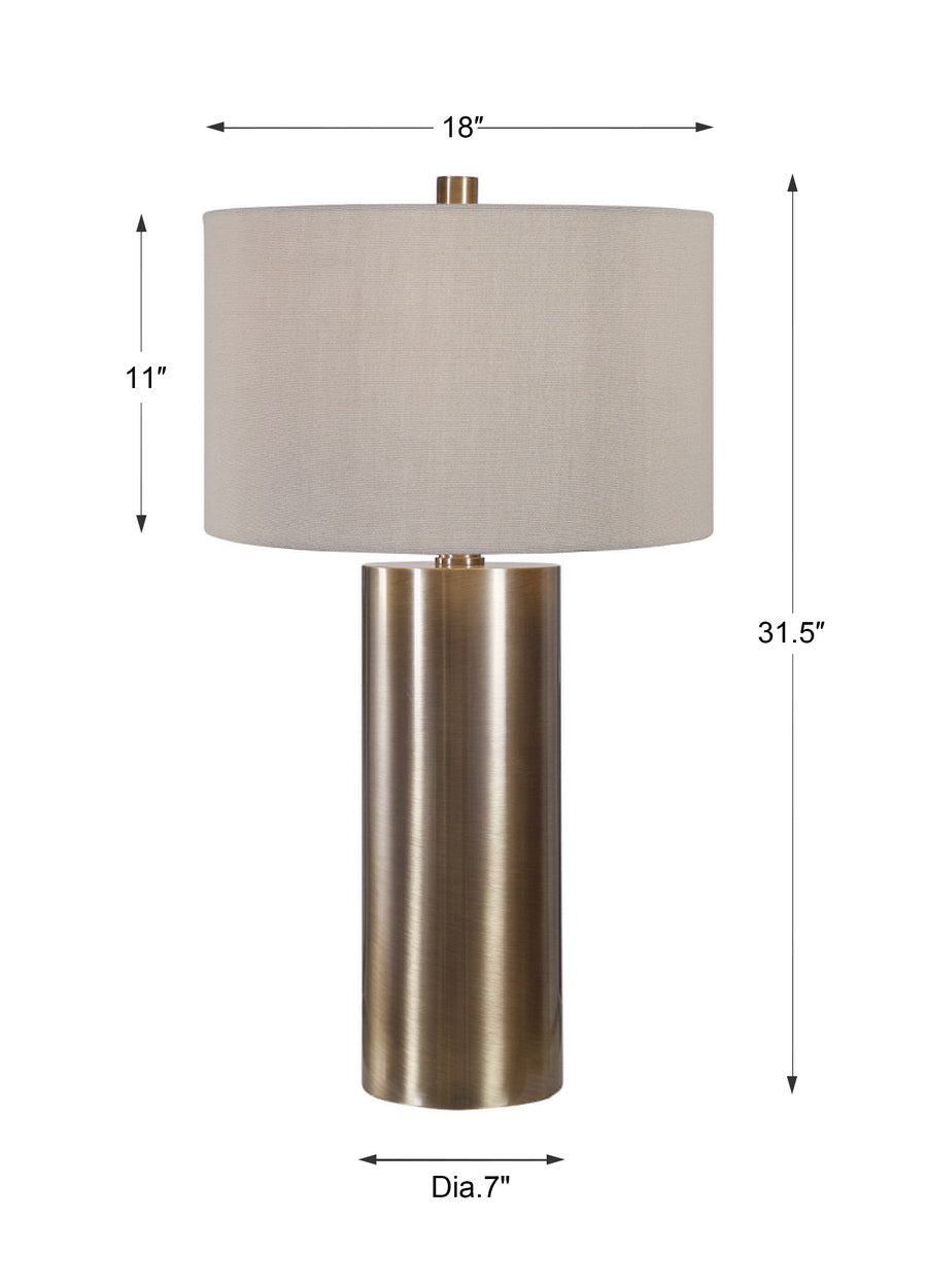 Uttermost Taria Brushed Brass Table Lamp