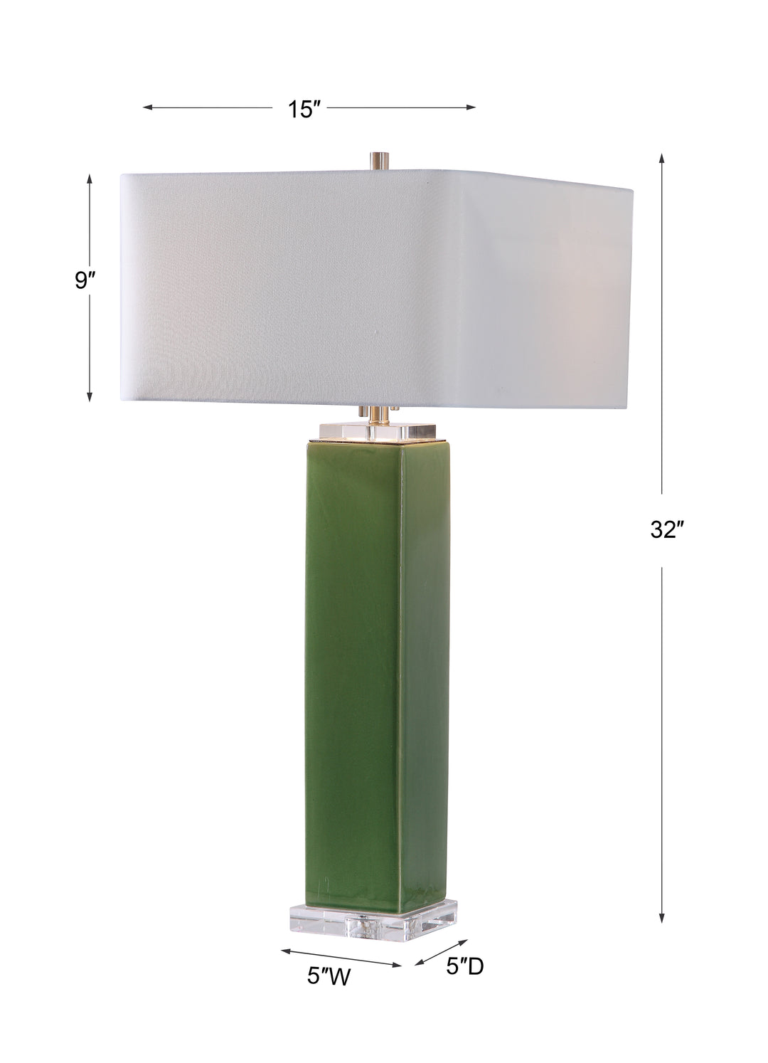 Uttermost Aneeza Tropical Green Table Lamp