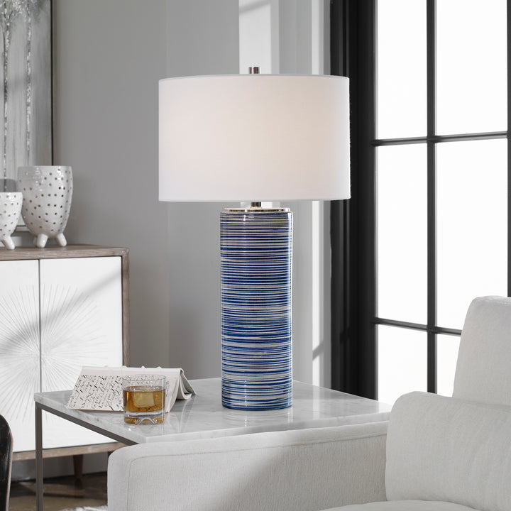 Uttermost Montauk Striped Table Lamp