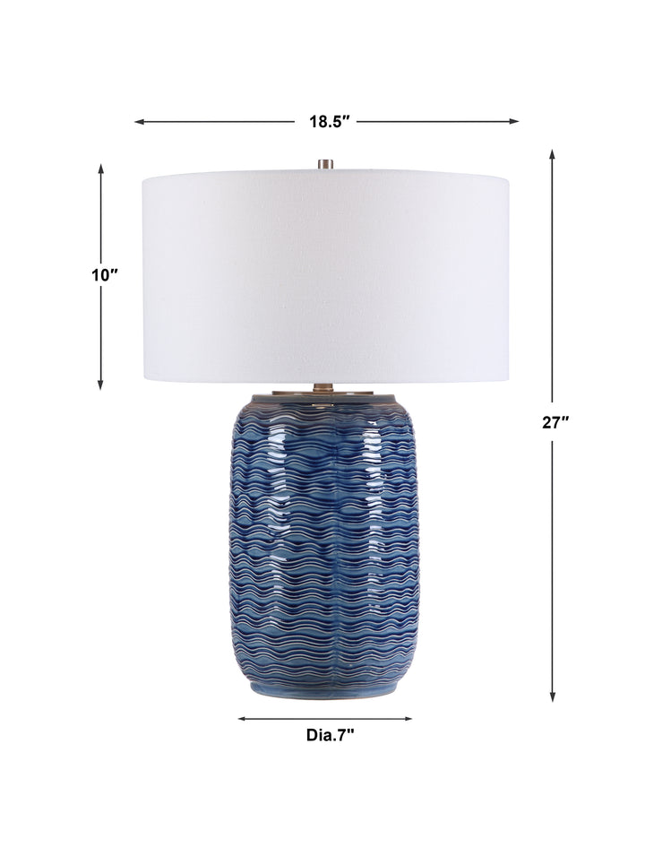 Uttermost Sedna Blue Table Lamp