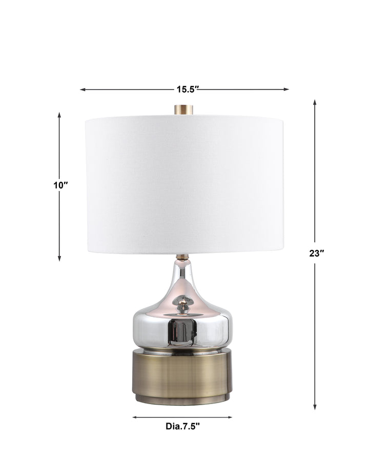 Uttermost Como Chrome Table Lamp